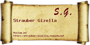 Strauber Gizella névjegykártya
