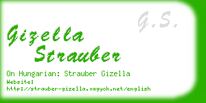 gizella strauber business card